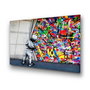 Wallity Pintura Decorativa de Vidrio Templado 70 x 100 cm Multicolor